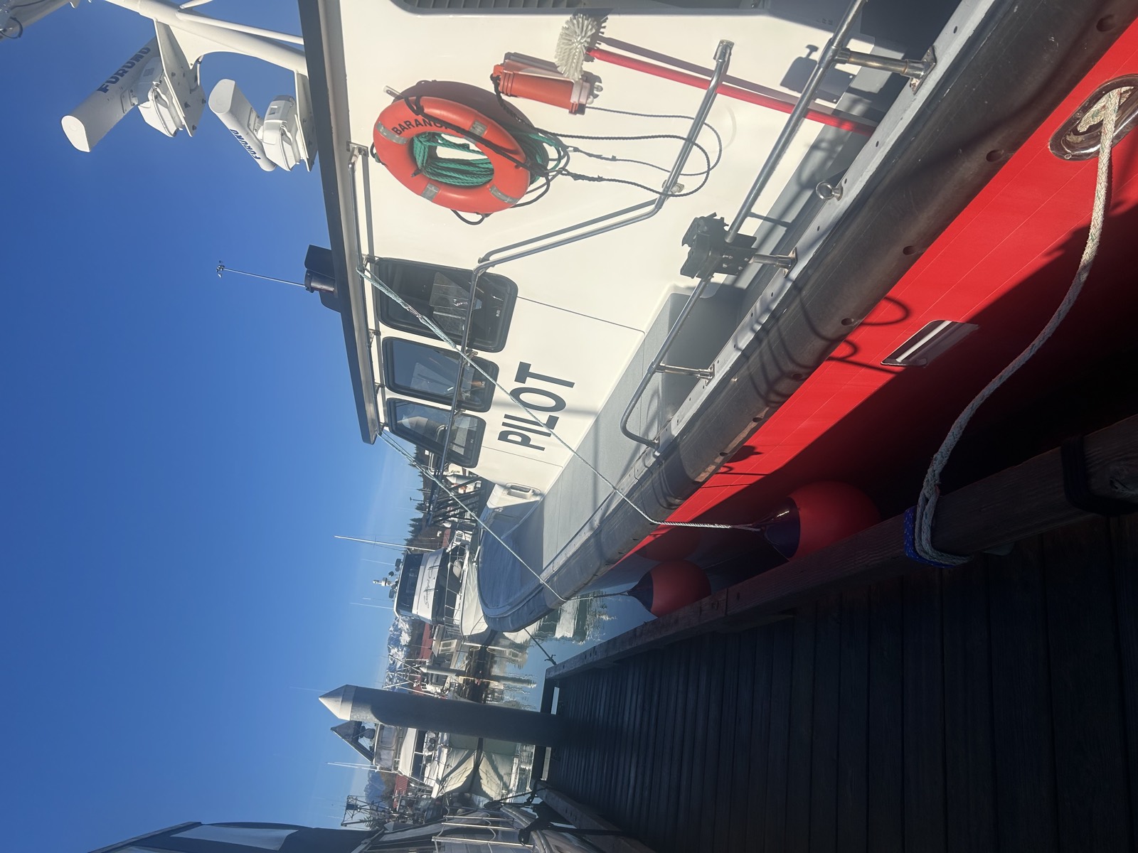 The SWAPA pilot boat at the Homer dock, near the main office